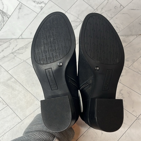 NWT Giani Bernini Womens Black Putneyy Leather Ankle Boot Shoe Size 5.5M - Picture 8 of 11